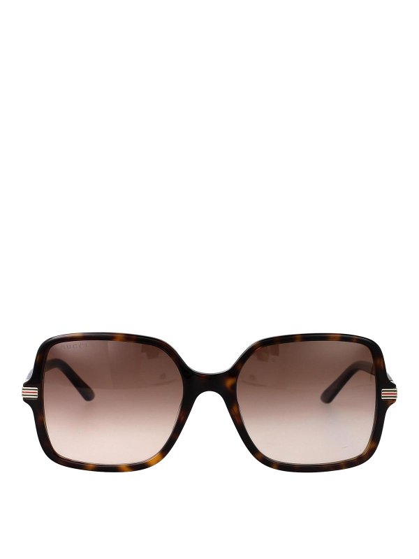 GUCCI: Sonnenbrillen - Sonnenbrille - Braun