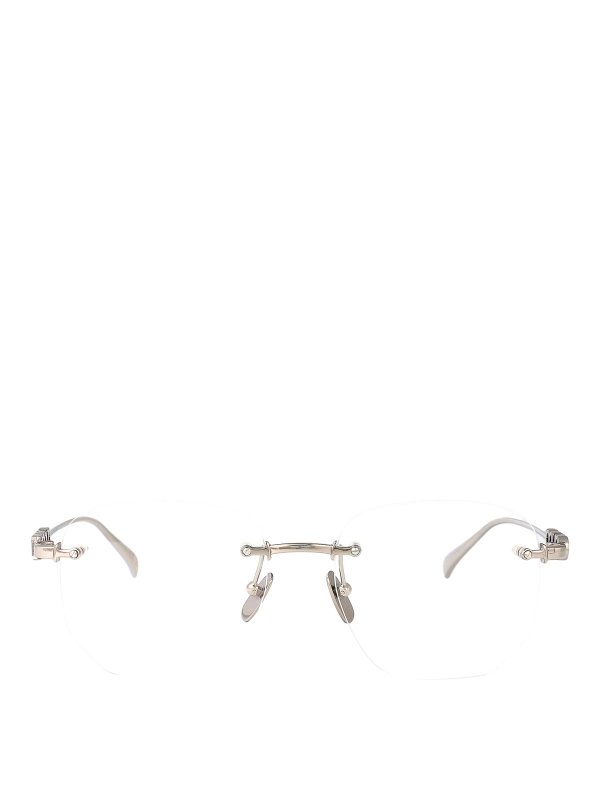 GUCCI: 眼鏡 - 眼鏡 - 銀