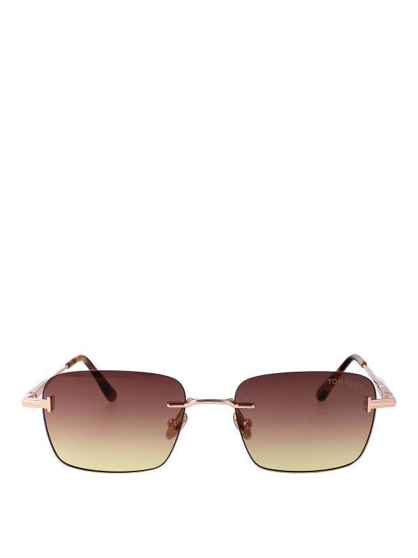 TOM FORD: Gafas de sol - Gafas De Sol - Dorado
