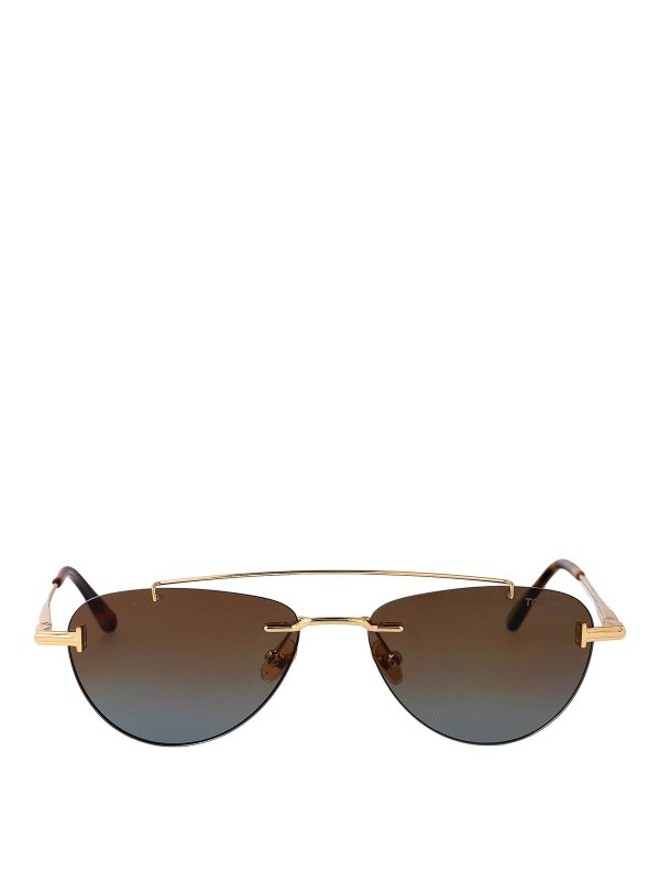 TOM FORD: Sonnenbrillen - Sonnenbrille - Gold