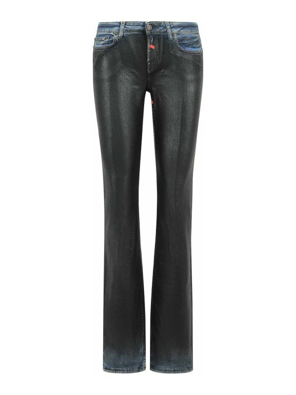 Acne Studios: Jeans pitillos - Vaqueros Pitillos - Negro