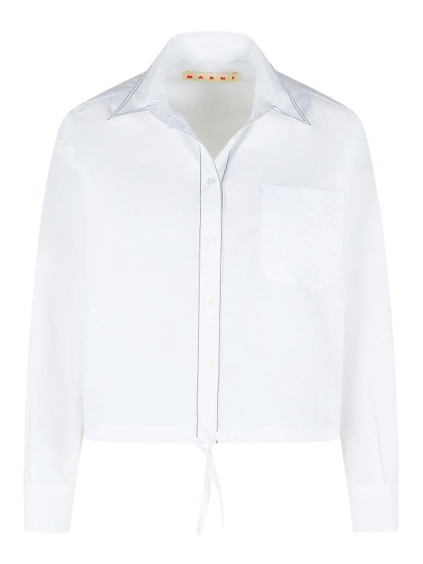 Marni: shirts - White Cotton Shirt