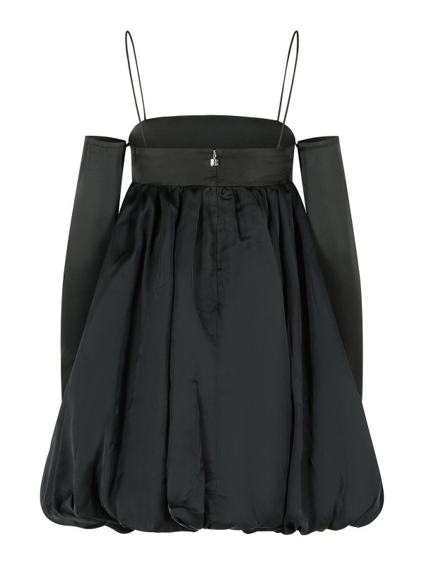 ROTATE Birger Christensen: knee length dresses online - Balloon Dress In Black Polyester