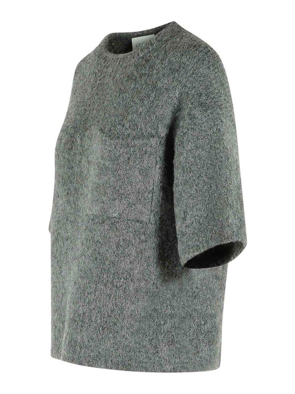 The Best Shops CLOSED: crew necks - Grey Alpaca Blend Sweater