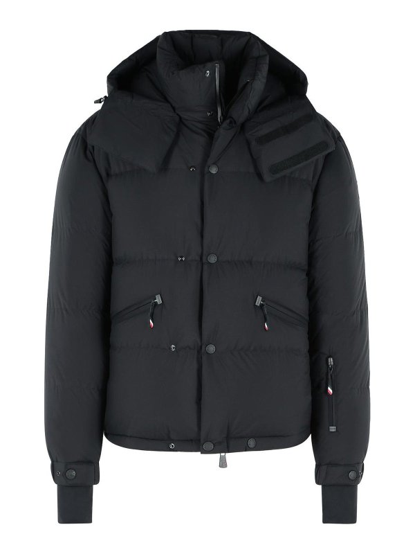 MONCLER: Kurze Daunenjacken - Daunenjacke - Schwarz