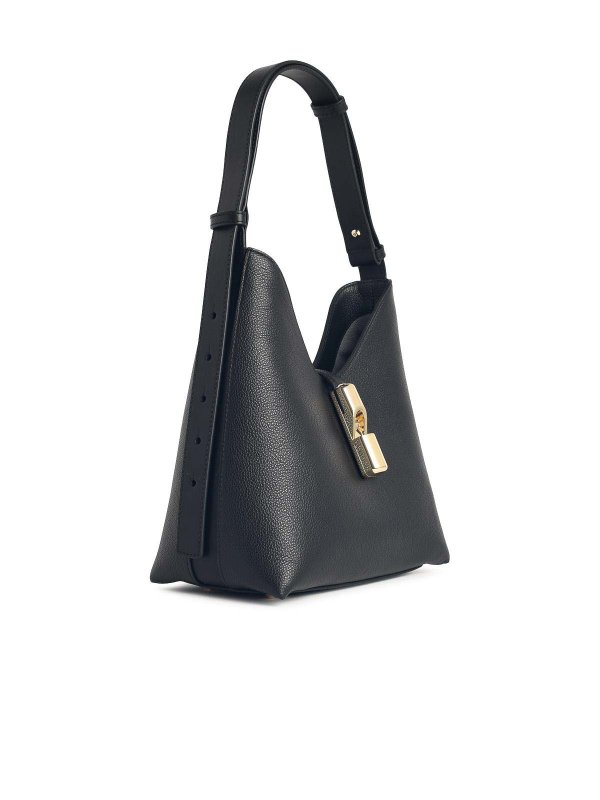 FURLA: shoulder bags online - S  Black Leather Shoulder Bag