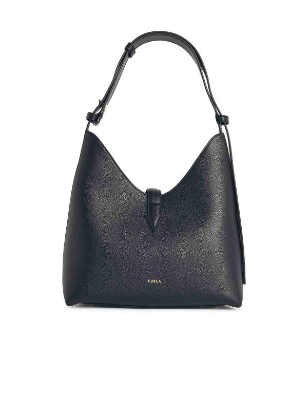 The Best Shops FURLA: shoulder bags - S  Black Leather Shoulder Bag