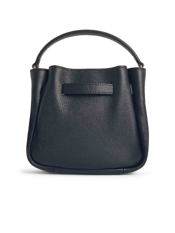 The Best Shops TORY BURCH: Bucket bags - Romy Mini Bucket Bag In Black Leather