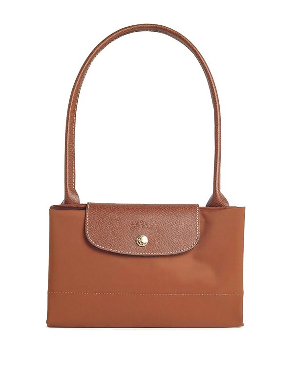 LONGCHAMP: shoulder bags - L Le Pliage Original Cognac Tela Shoulder Bag