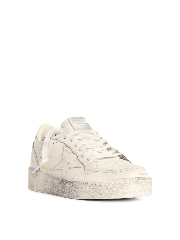 GOLDEN GOOSE: trainers online - Ball-Star 2 White Leather Sneakers