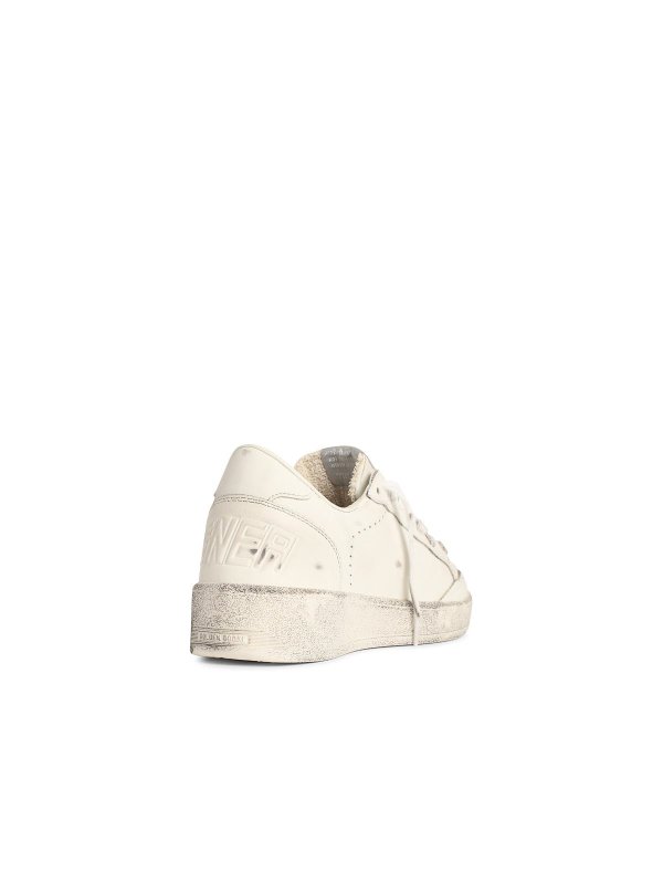 The Best Shops GOLDEN GOOSE: trainers - Ball-Star 2 White Leather Sneakers