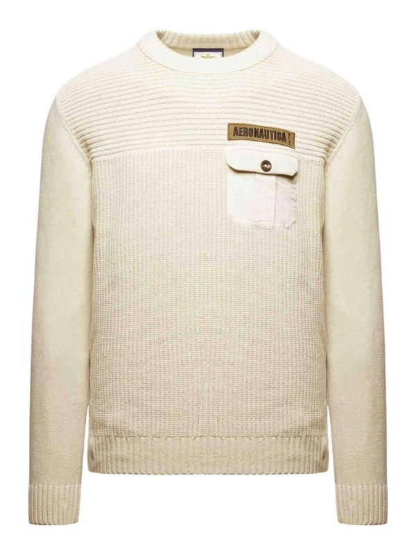 AERONAUTICA MILITARE: クルーネック - クルーネック - ベージュ