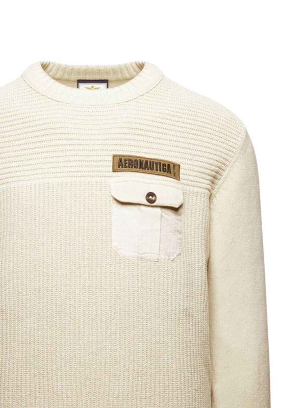 AERONAUTICA MILITARE: クルーネック online - クルーネック - ベージュ