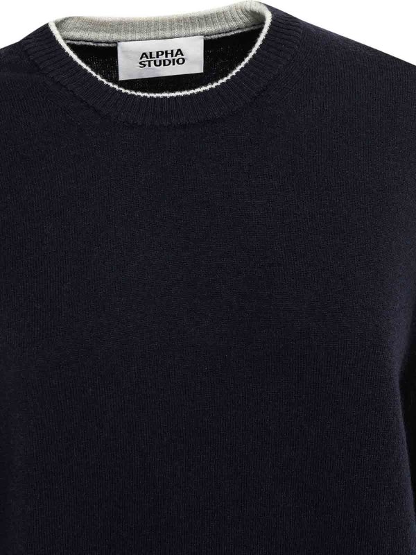 Suéter Cuello Redondo - Azul shop online: ALPHA STUDIO
