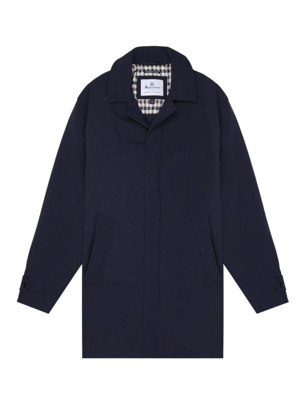 AQUASCUTUM ACTIVE: トレンチコート - トレンチコート - ブルー