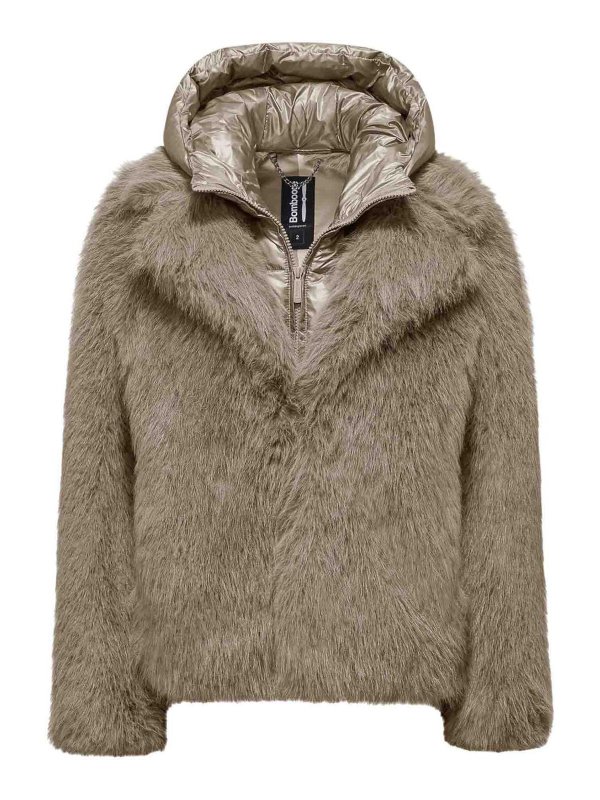 BOMBOOGIE: Kurze Mäntel - Kurzer Mantel - Beige