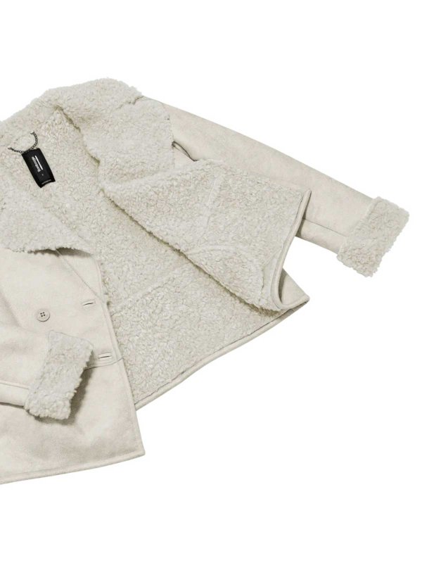 Abrigo De Piel - Blanco shop online: BOMBOOGIE