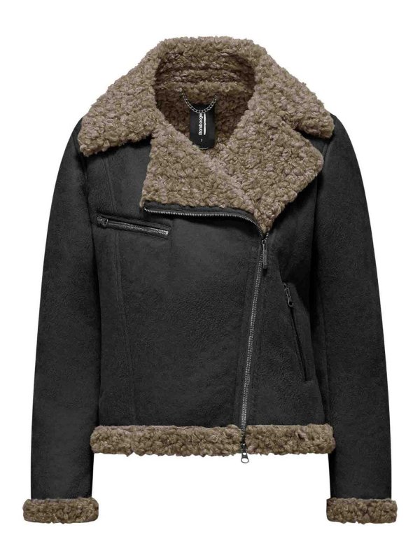 BOMBOOGIE: Pelz und Shearling - Pelz - Schwarz