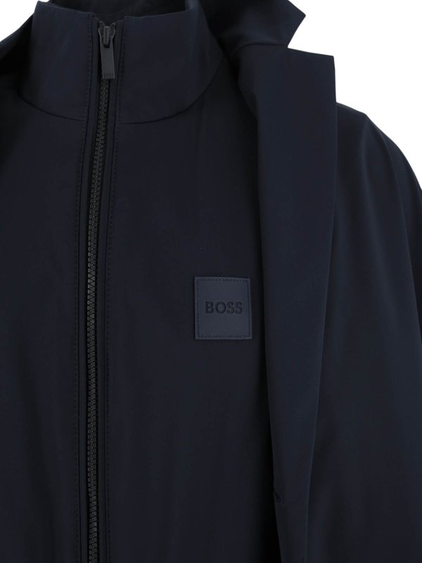 The Best Shops Hugo Boss: ニーレングスコート - 膝丈コート - ブルー