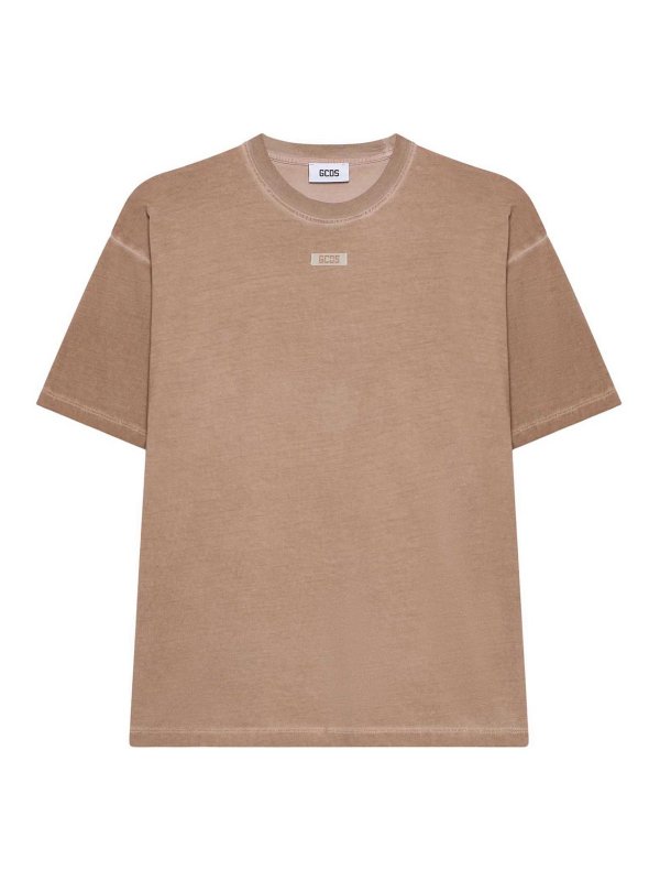 GCDS: Camisetas - Camiseta - Beis