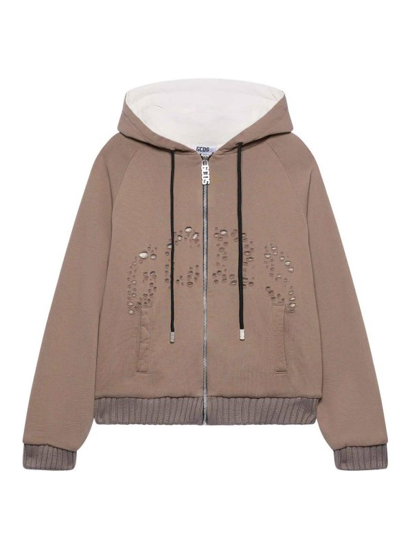 GCDS: Sweatshirts und Pullover - Sweatshirt - Beige