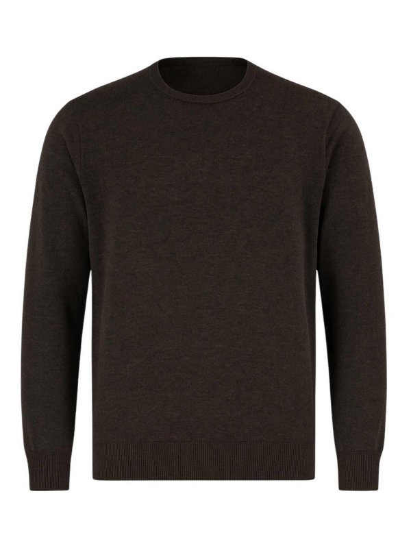 MC2 SAINT BARTH: Suéteres con cuello pico - Suéter Cuello Redondo - Marrón