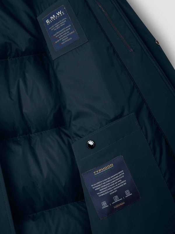 The Best Shops PAUL & SHARK: Lange Daunenmäntel - Daunenmantel - Blau