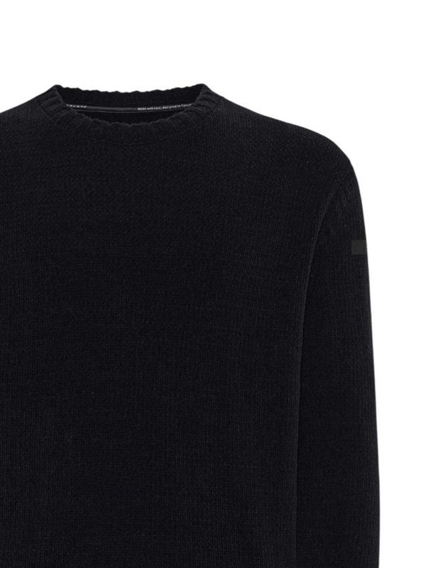 RRD Roberto Ricci Designs: Strickpullover mit Rundhalsausschnitt online - Rundhalspullover - Blau