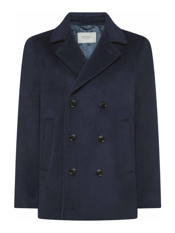 SEVENTY: Manteaux au genou - Manteau Au Genou - Bleu