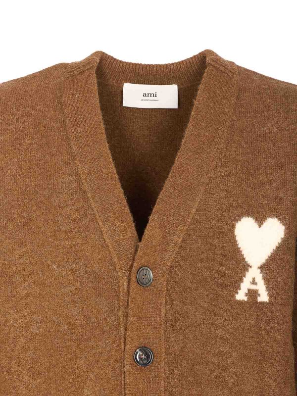Cárdigan - Marrón shop online: AMI PARIS