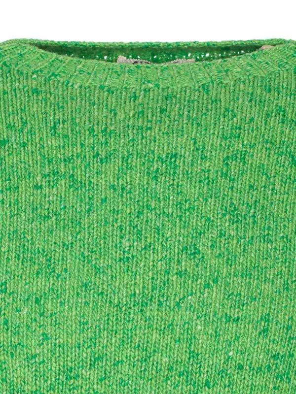 Rundhalspullover - Grün shop online: AURALEE