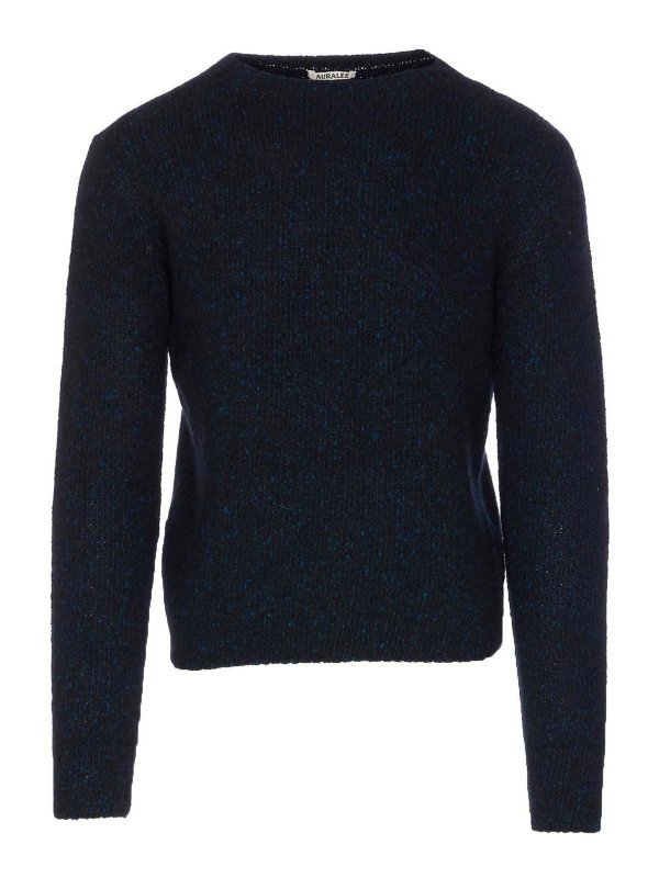 AURALEE: crew necks - Melange Sweater