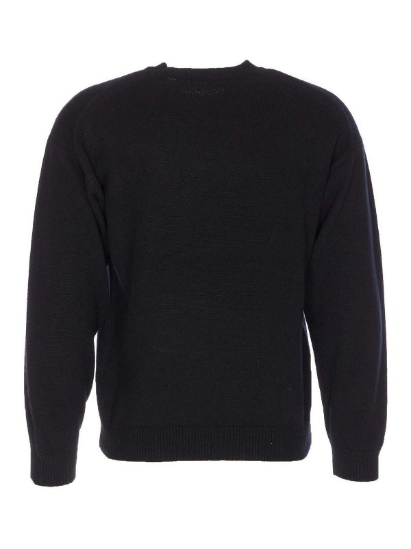 AURALEE: Suéteres con cuello pico online - Suéter Cuello Redondo - Negro