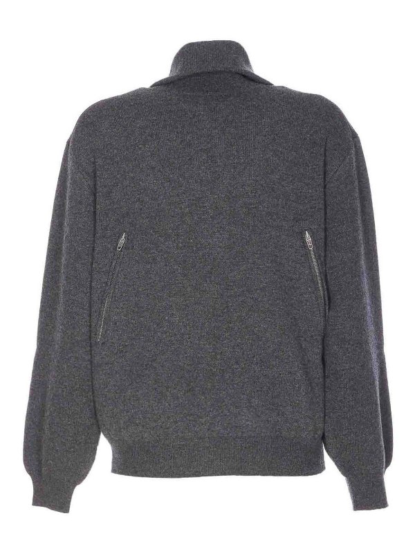 BALENCIAGA: Suéteres con cuello pico online - Suéter Cuello Redondo - Gris