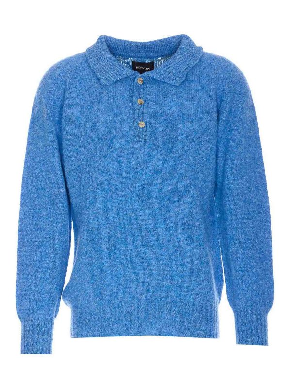 HOWLIN: Suéteres con cuello pico - Suéter Cuello Redondo - Azul