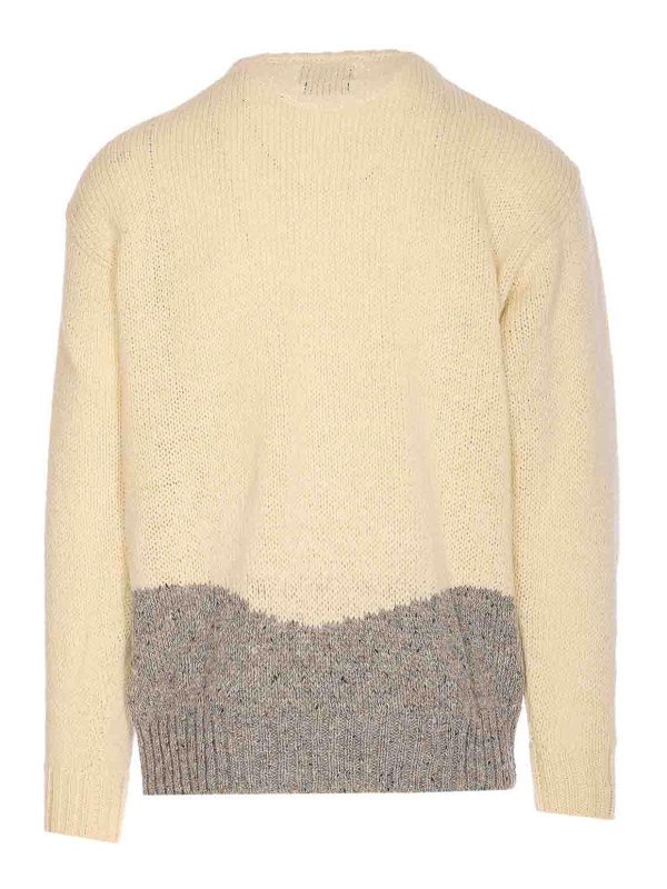 HOWLIN: Strickpullover mit Rundhalsausschnitt online - Rundhalspullover - Beige