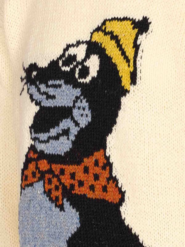 The Best Shops HOWLIN: Strickpullover mit Rundhalsausschnitt - Rundhalspullover - Beige