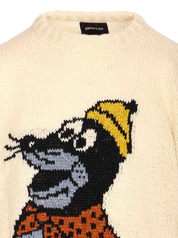 Rundhalspullover - Beige shop online: HOWLIN