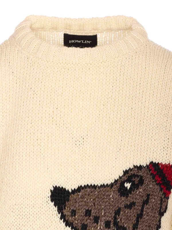 Rundhalspullover - Weiß shop online: HOWLIN