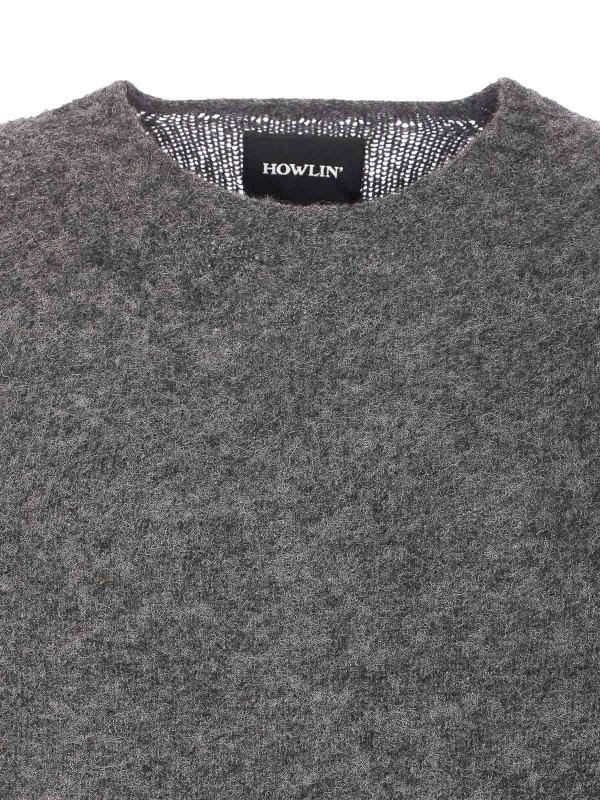 Rundhalspullover - Grau shop online: HOWLIN