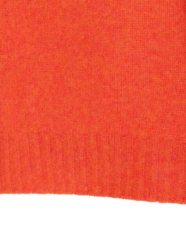 The Best Shops HOWLIN: Strickpullover mit Rundhalsausschnitt - Rundhalspullover - Orange