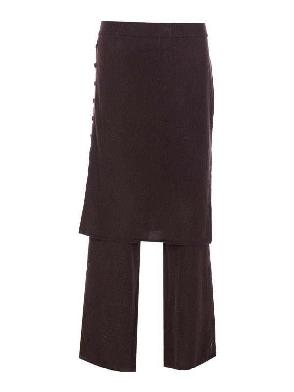 LISA YANG: Pantalones casual - Pantalón Casual - Marrón