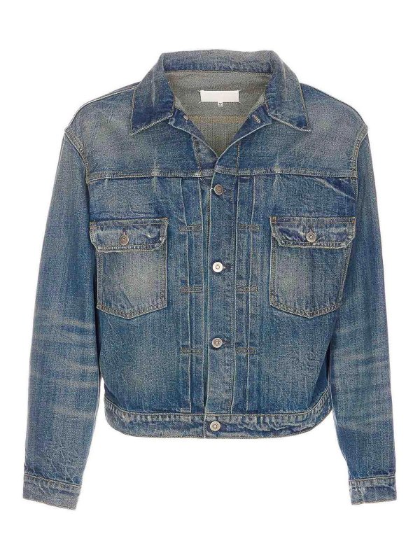 Maison Margiela: Chaquetas denim - Chaqueta Vaquera - Azul