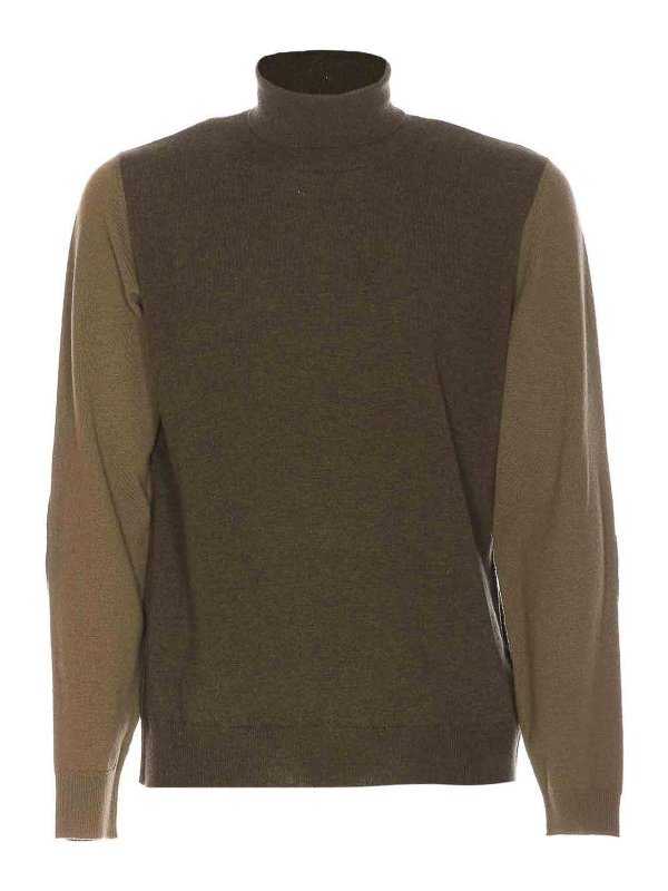 Maison Margiela: Col roulé & Col polo - Pull Col Roulé - Vert