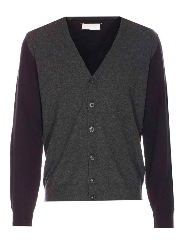 Maison Margiela: Cárdigans - Cárdigan - Gris