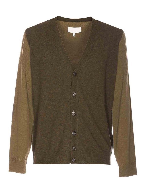 Maison Margiela: Cárdigans - Cárdigan - Verde