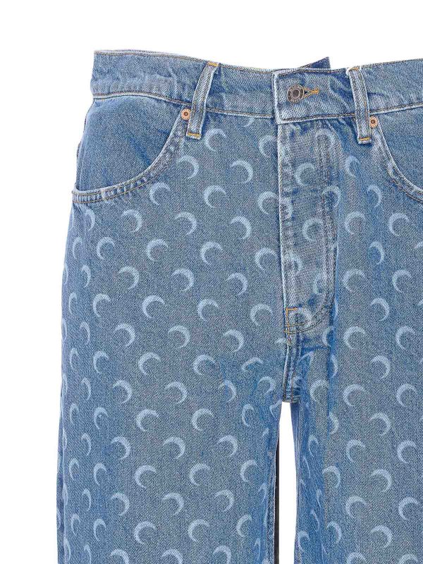 Straight Leg Jeans - Blau shop online: MARINE SERRE