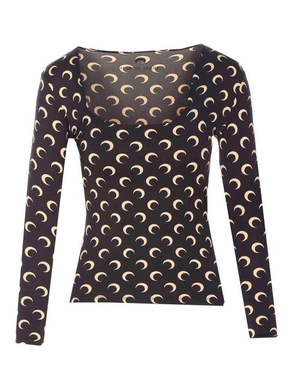 MARINE SERRE: Top e canotte - Girocollo