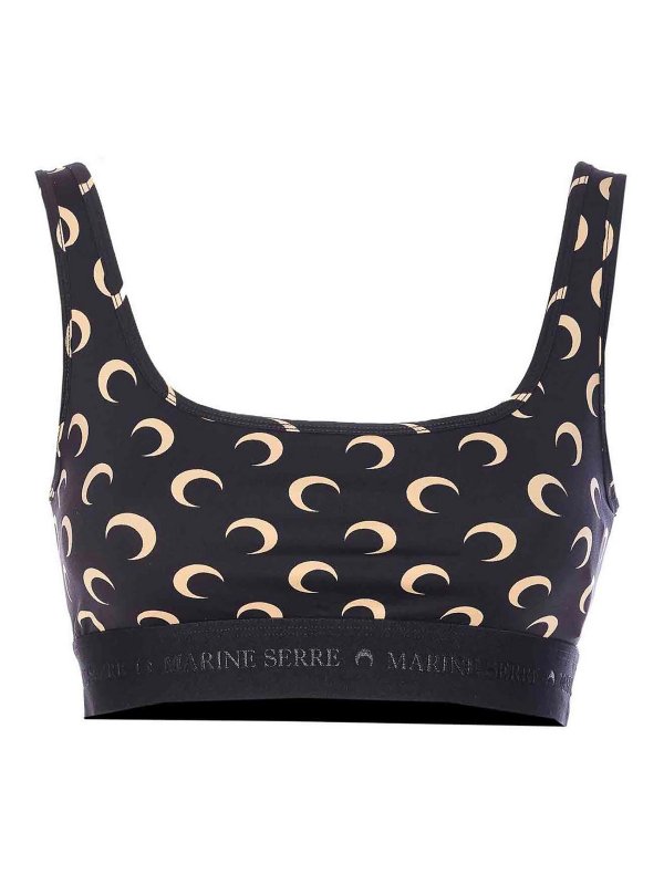 MARINE SERRE: Tops & Tank tops - Moon Printed Top