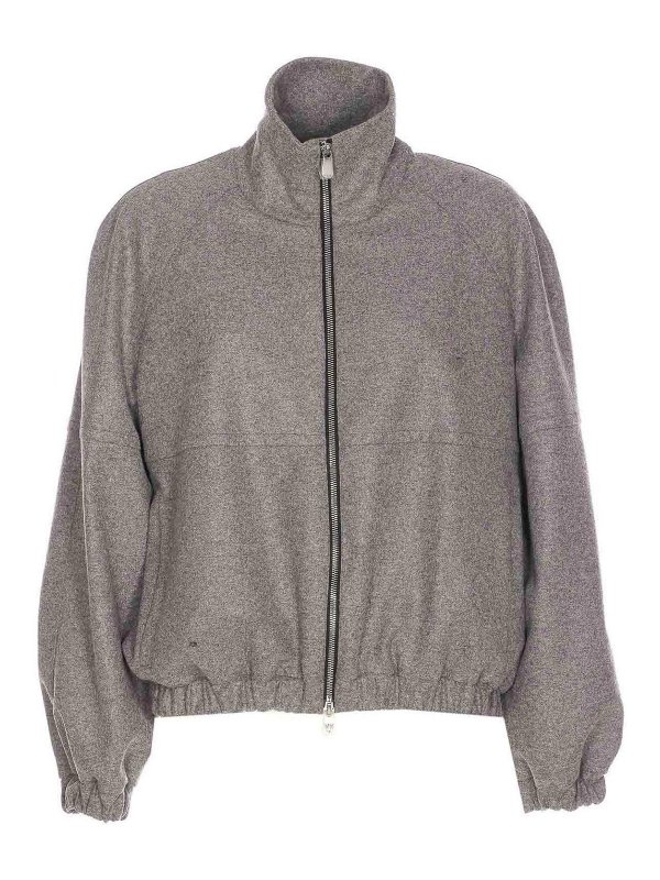 Pinko: Chaquetas Bomber - Chaqueta Bomber - Gris